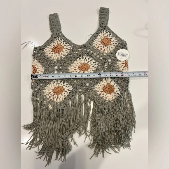 Altar'd State Tullabee Sage Willow Fringe Mama Tank - Picture 10 of 14
